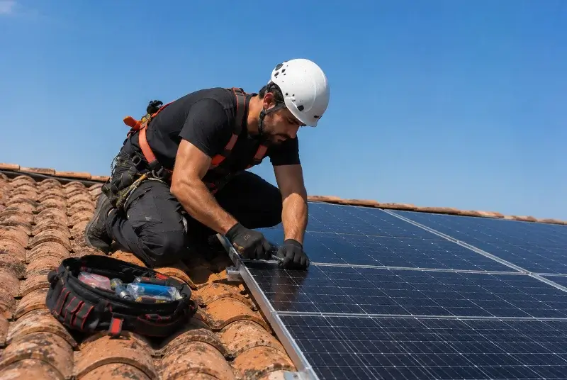 Maintenance et monitoring de panneaux solaires à Palau-del-Vidre